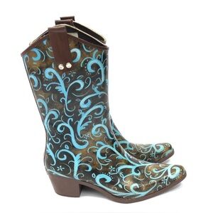 RAIN BOPS by Beehive Rubber Western Rain Boots